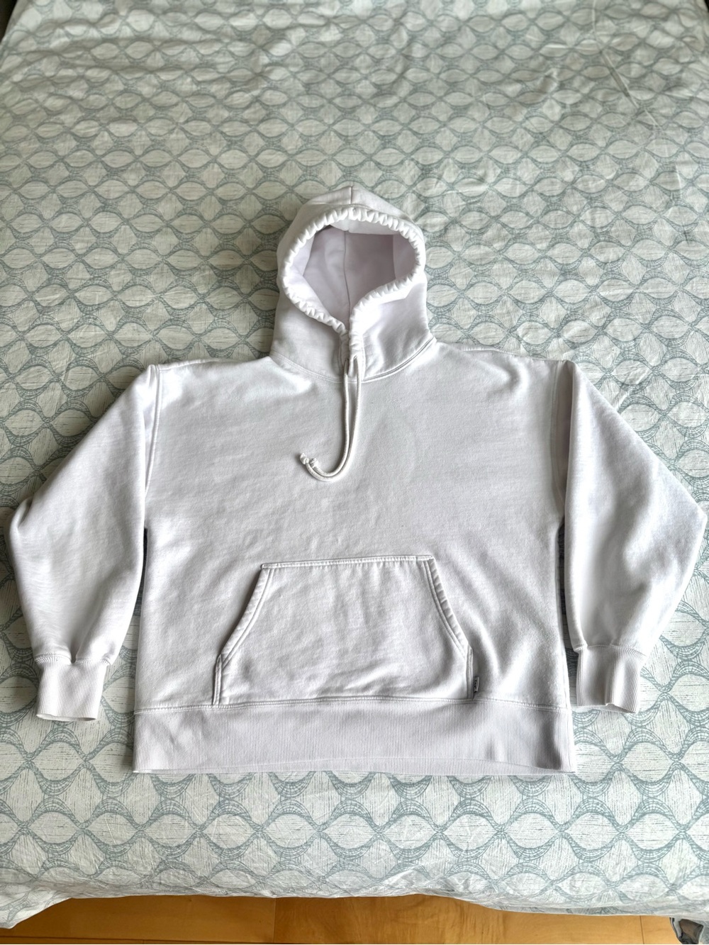 TNA Fleece Oversized White Women’s Crewneck Hoodie Sweatshirt